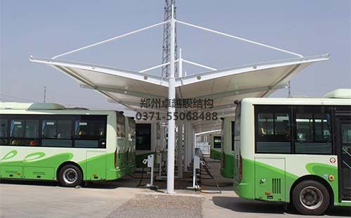 臨汾公交充電站膜結構車棚