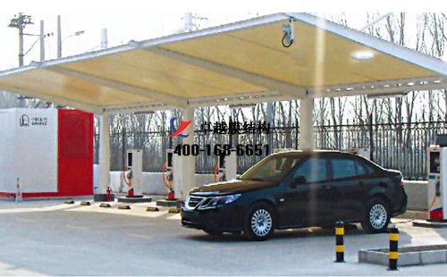 南陽膜結(jié)構(gòu)充電站樁停車棚/雨棚【南陽汽車站等】工程設(shè)計(jì)施工案例