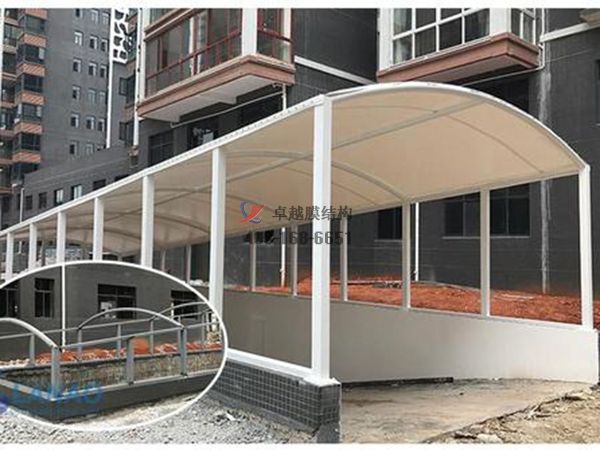 張家口膜結(jié)構(gòu)地下車庫出入口【張家口建設(shè)發(fā)展集團(tuán)有限公司等】設(shè)計施工案例