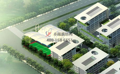 網(wǎng)球館膜結構罩棚設計施工案例（鄭州中原網(wǎng)球中心）