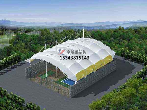 固原籃球場膜結(jié)構(gòu)罩棚設計施工安裝