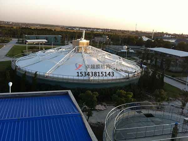 十堰市污水池反封閉罩棚設(shè)計施工、案例圖片 ?