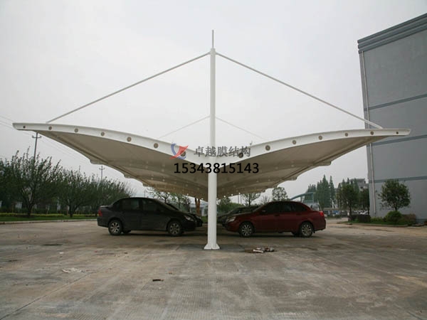 安新膜結(jié)構停車棚【充電站雨棚】設計安裝