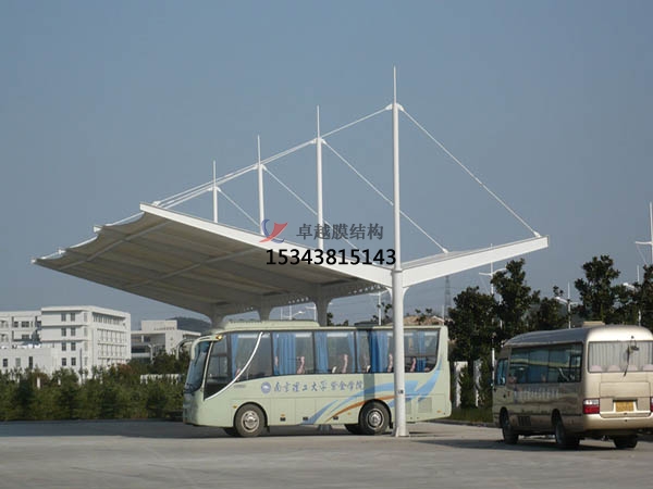 淶水膜結(jié)構停車棚【充電站雨棚】設計安裝