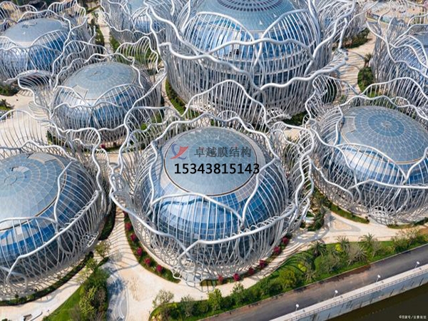ETFE膜結(jié)構(gòu)項(xiàng)目【海南海口?；◢u會(huì)議中心】正在施工中